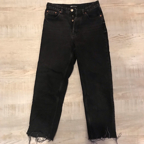 BLACK DENIM JEANS - Picture 1 of 8